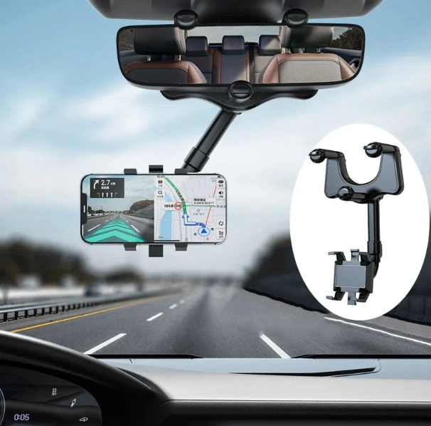 Gulf 360° Car Rear view Mirror Phone Holder