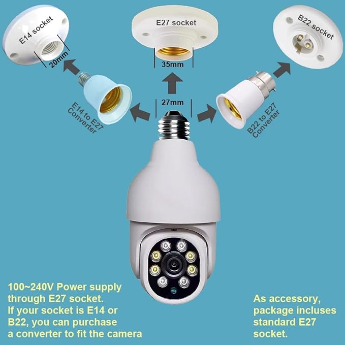 Security Camera With LED Lights