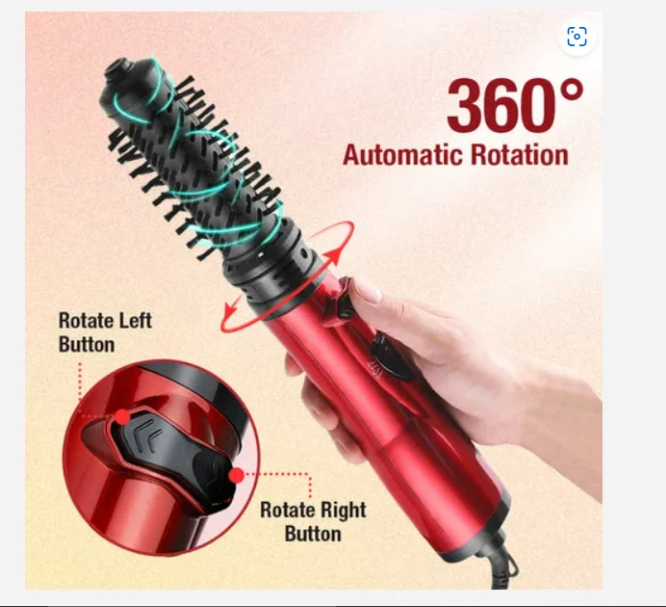 3-in-1 Hot Air Styler And Rotating Hair Dryer