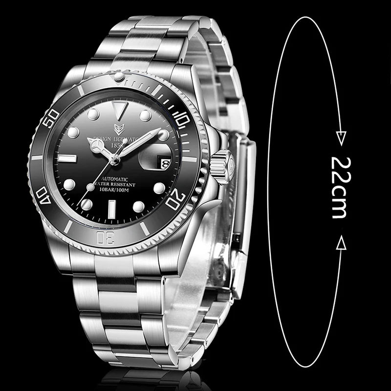 Men's Wrist Watch 44mm Super Diving 300M PROFESSIONAL WATERPROOF